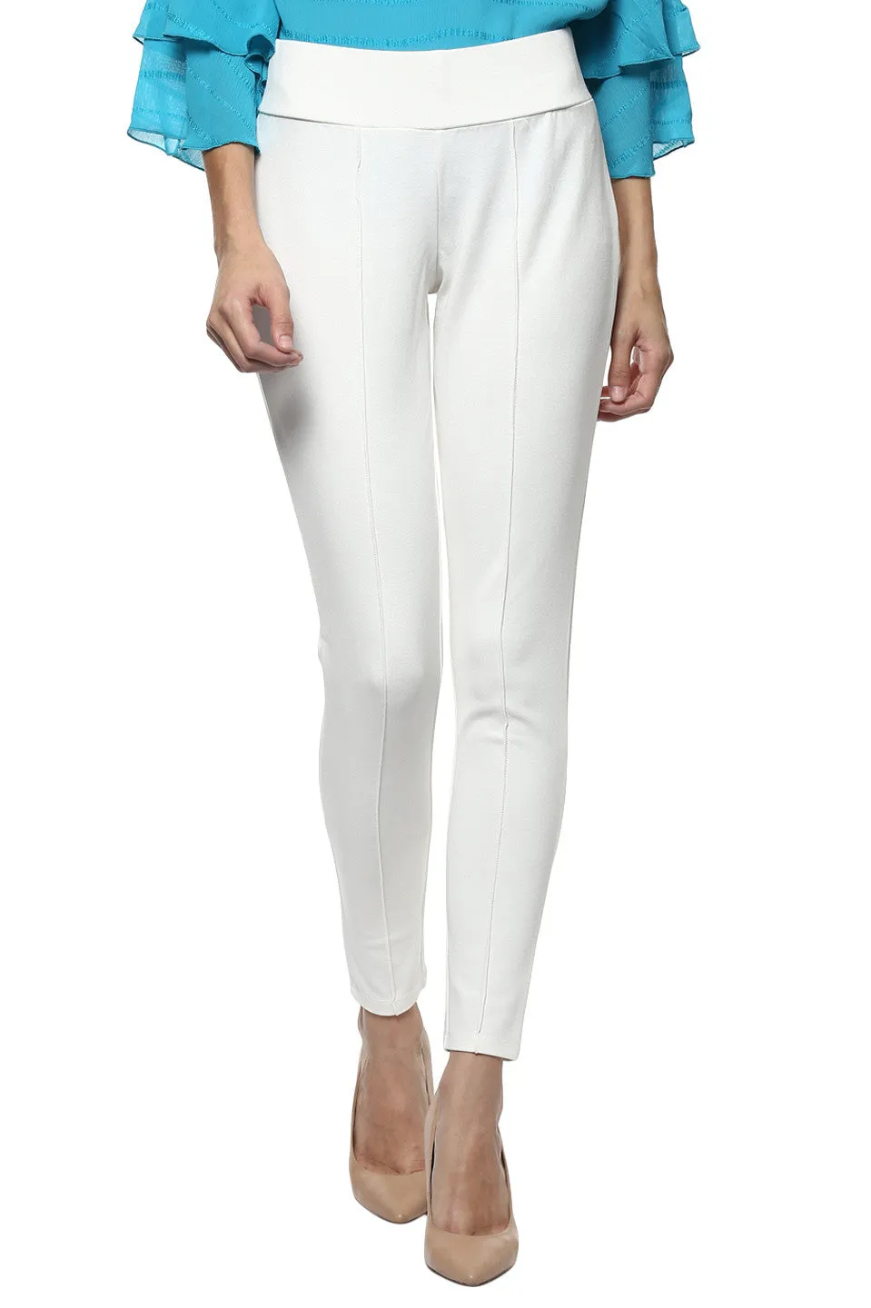 Solid Fit White Legging