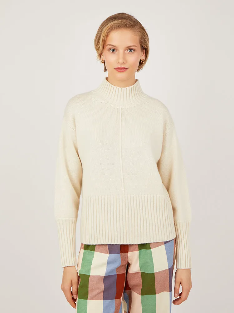 Starla Undyed Natural White Cashmere Jumper