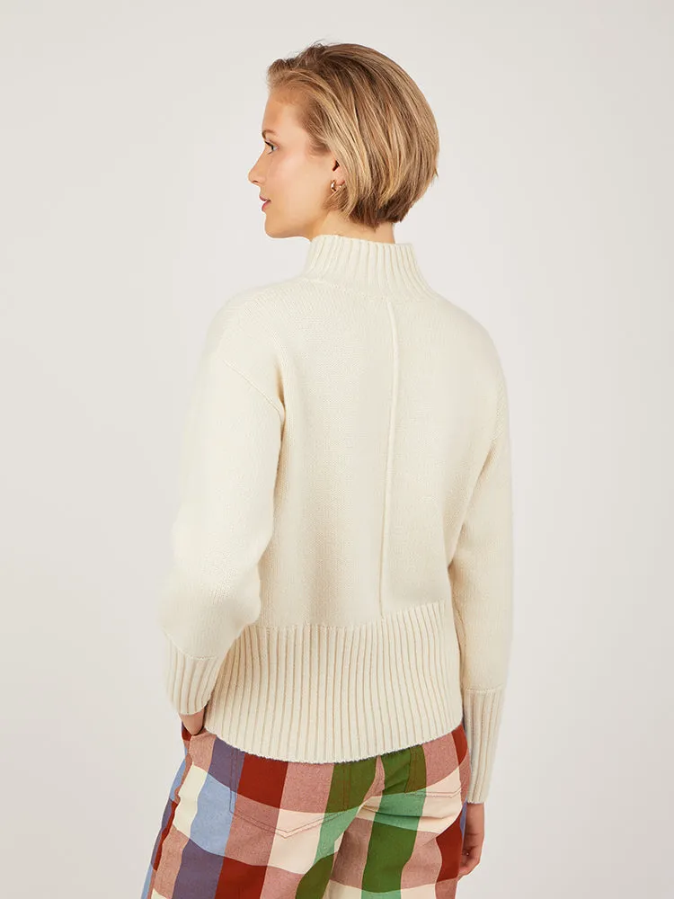 Starla Undyed Natural White Cashmere Jumper