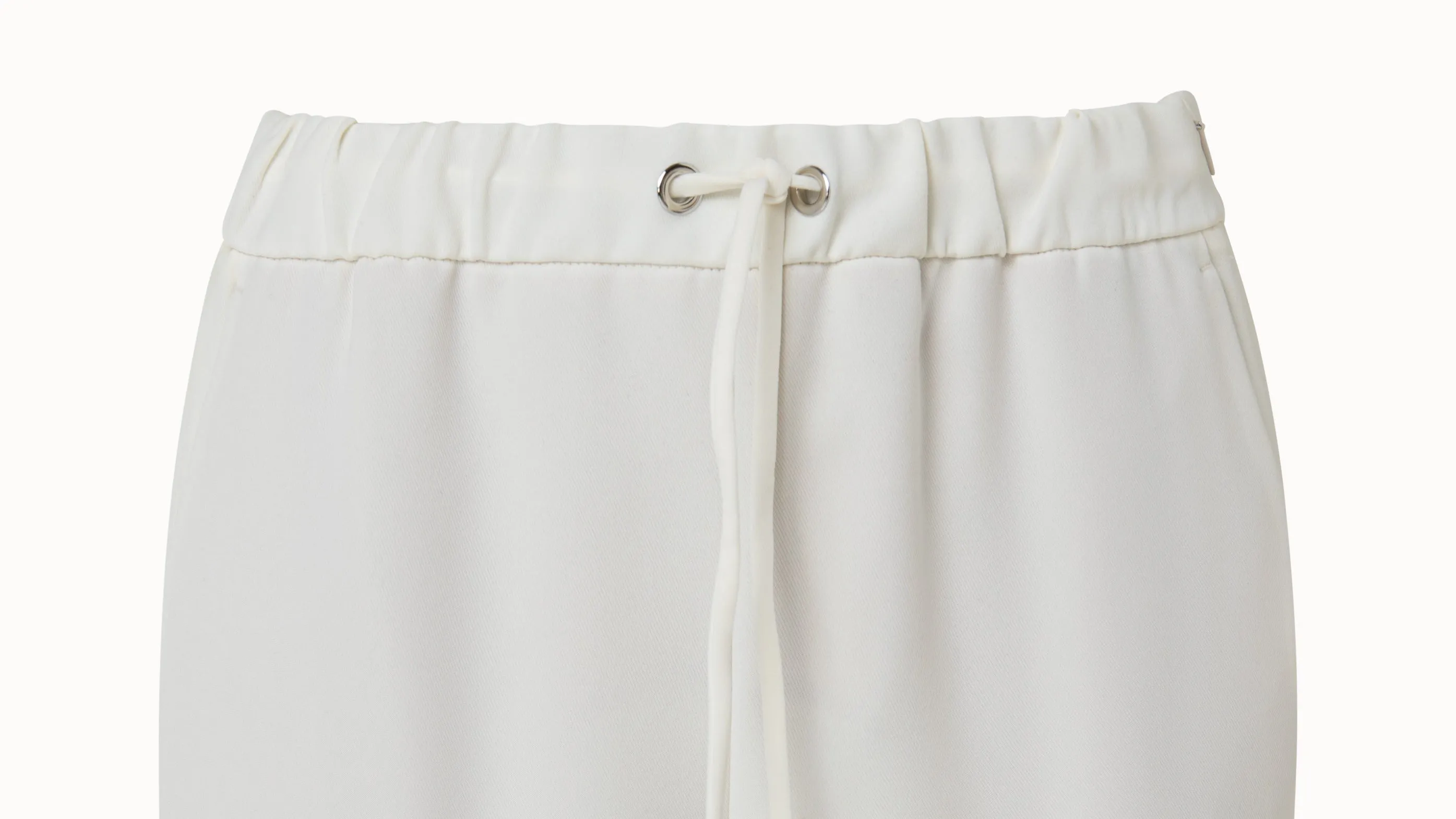 Tapered Laser Cut Crêpe Pants