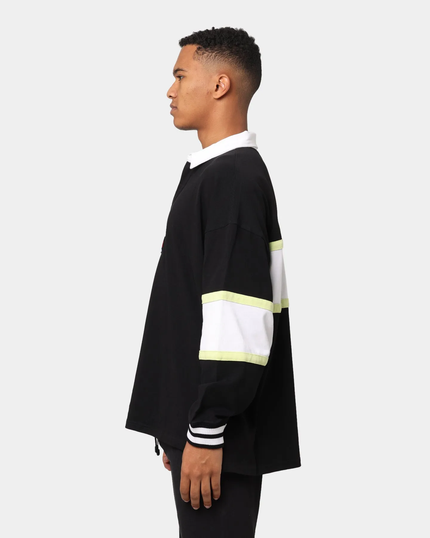 Tommy Jeans Tommy Badge Rugby Shirt Black/Multi