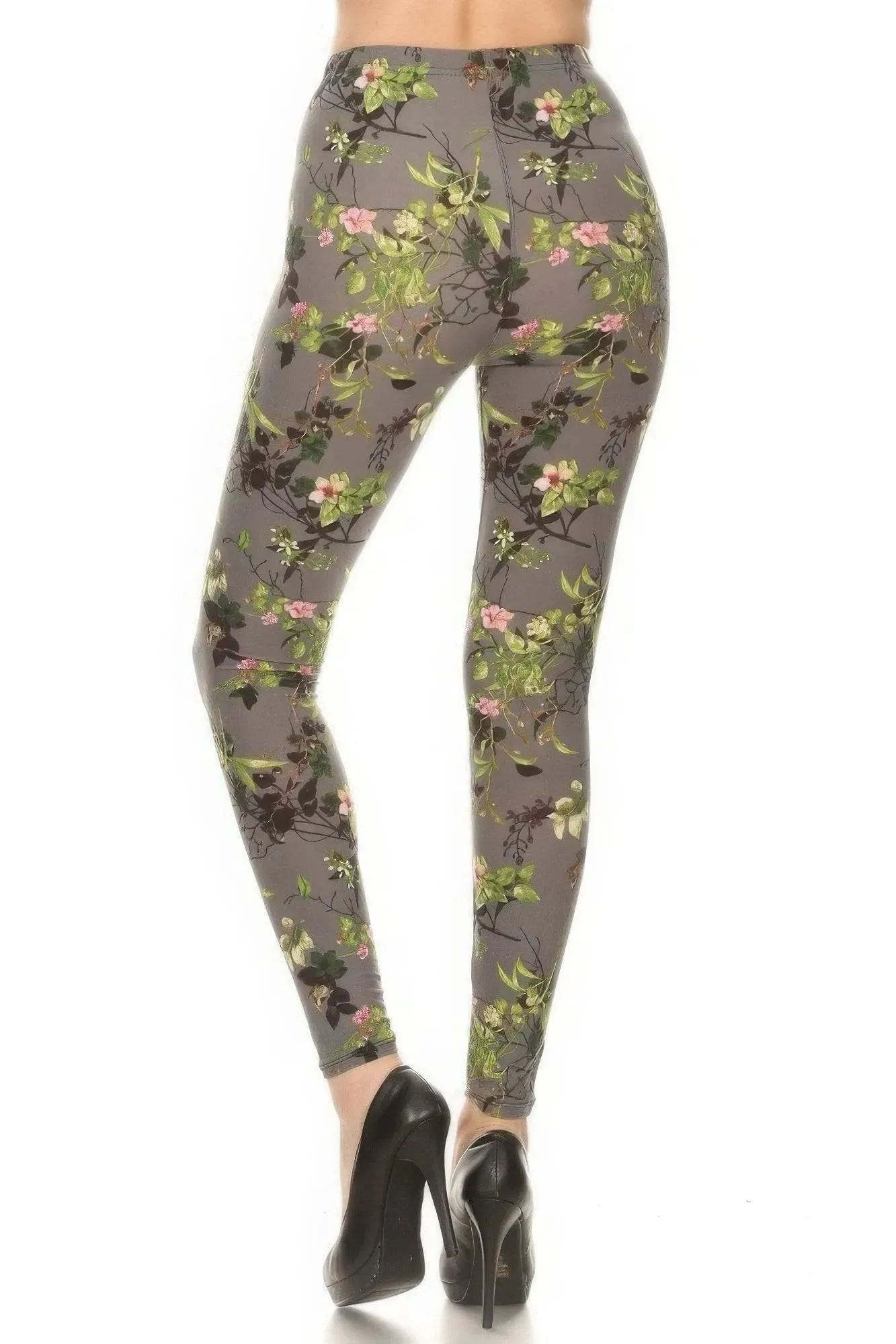 Vibrant Floral High-Waist Leggings