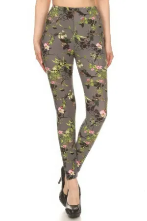 Vibrant Floral High-Waist Leggings