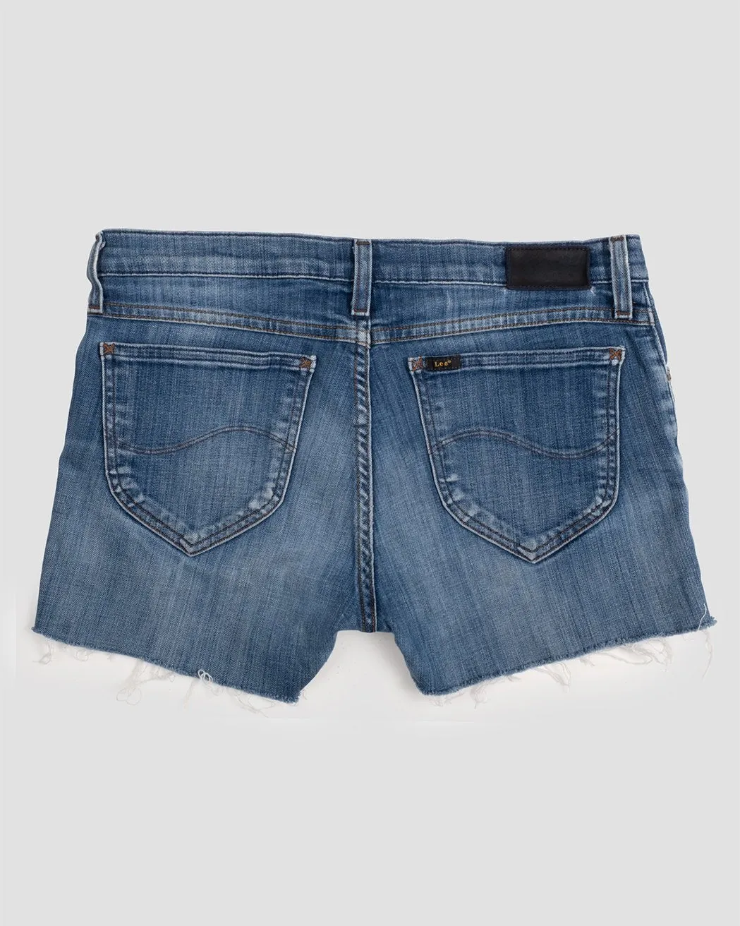vintage medium wash denim short