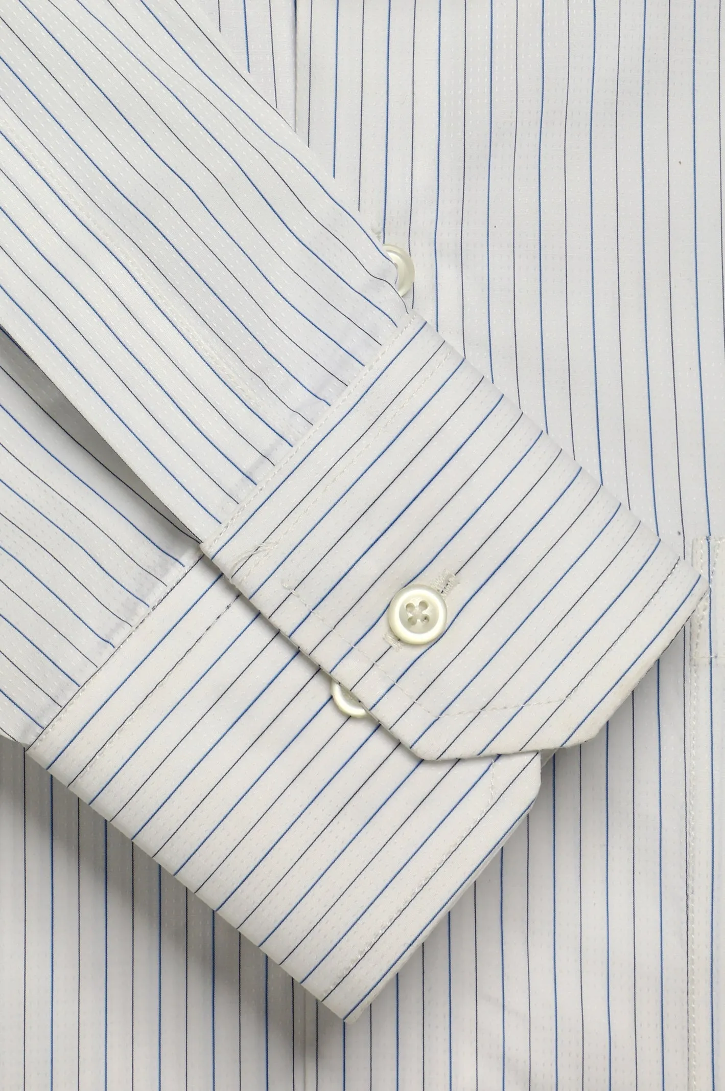 White Pinstripe Formal Autograph Shirt