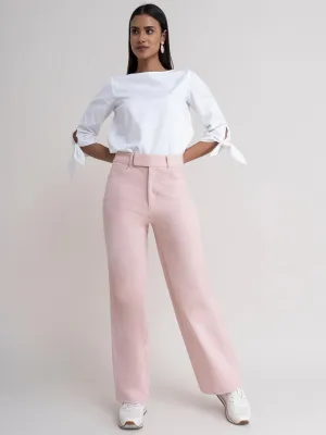 Wide Leg Trousers - Pink