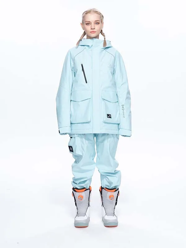 Women's High Experience Mountain Shred Trendy Two Piece Snowsuits