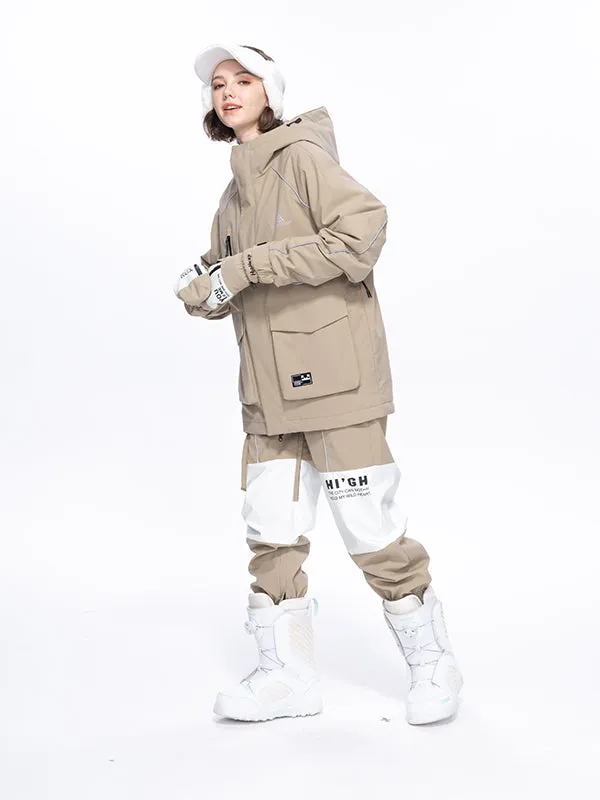 Women's High Experience Mountain Shred Trendy Two Piece Snowsuits