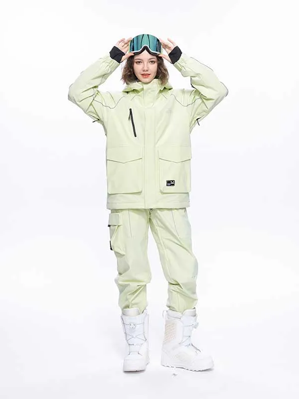 Women's High Experience Mountain Shred Trendy Two Piece Snowsuits
